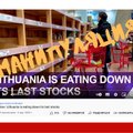 Манипуляция: литовские супермаркеты распродают запасы продуктов, стране грозит голод
