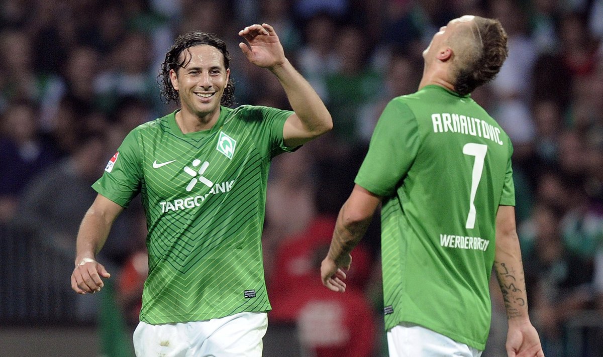 Claudio Pizarro ir Marko Arnautovičius ("Werder") 