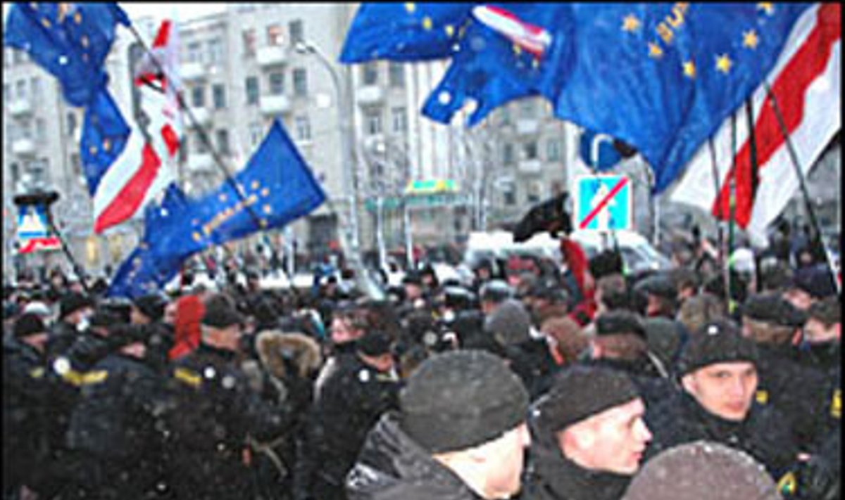 Разгон демонстрации в Минске