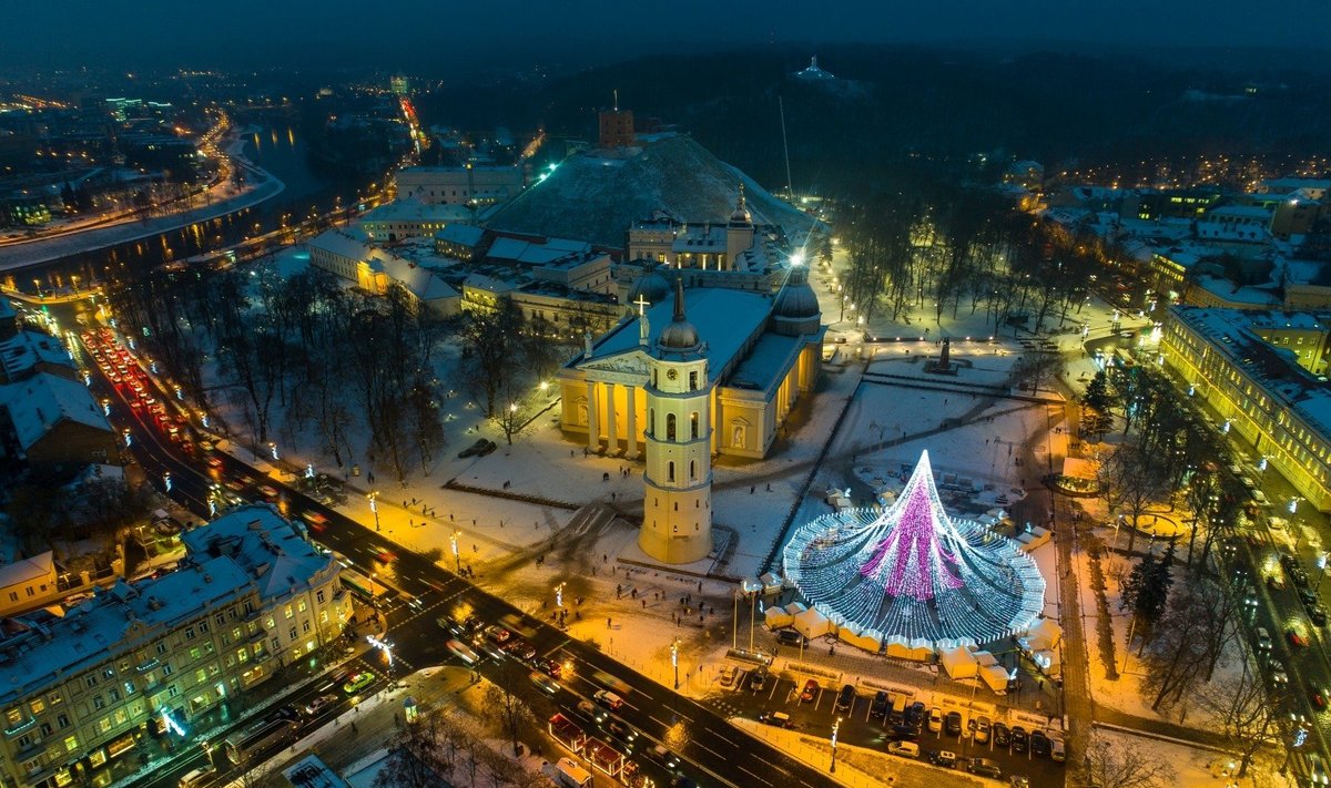 Pagrindinė Lietuvos Kalėdų eglė Vilniuje 