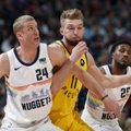 Rezultatyvus Sabonis ir „Pacers“ dramatiškai krito Denveryje