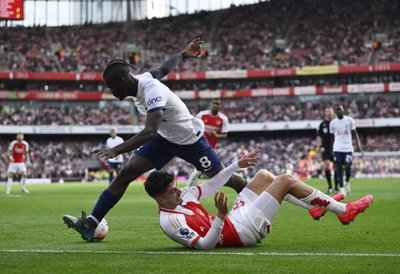 „Arsenal“ ir „Tottenham“ rungtynių akimirka