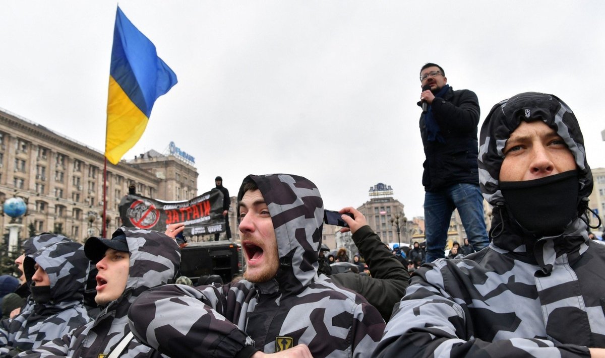 Ukrainoje protestuota prieš korupciją gynybos sektoriuje