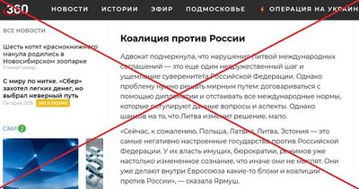 Еще один пример рассказа о «несговорчивости» Литвы – российский адвокат Мария Ярмуш (которая регулярно высказывается в лояльном Кремлю ключе) дала комментарий изданию «360tv.ru» 