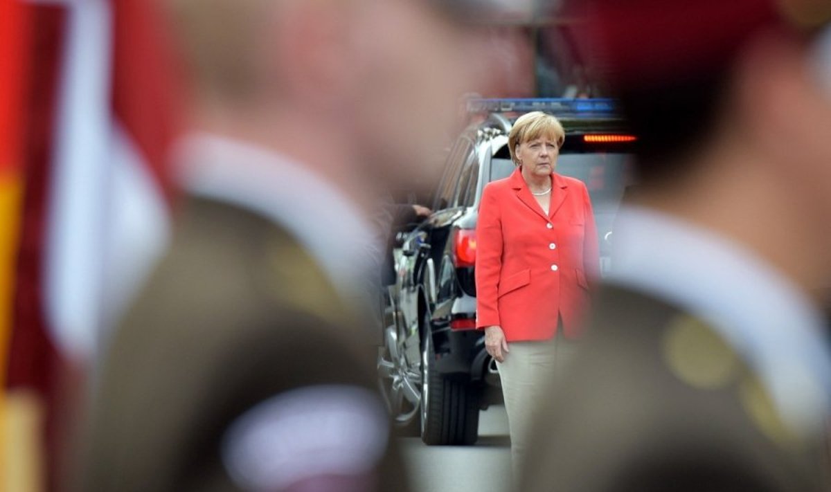 Angela Merkel lankosi Latvijoje