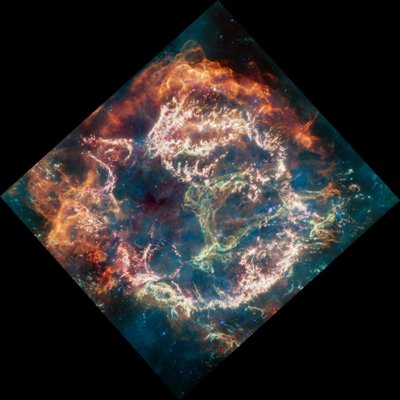 Supernovos liekana Kasiopėjos A. Šaltinis: NASA, ESA, CSA, STScI
