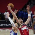 Sirvydis pataikė antrą tritaškį NBA, „Pistons“ neišgąsdino Westbrooko trigubas dublis