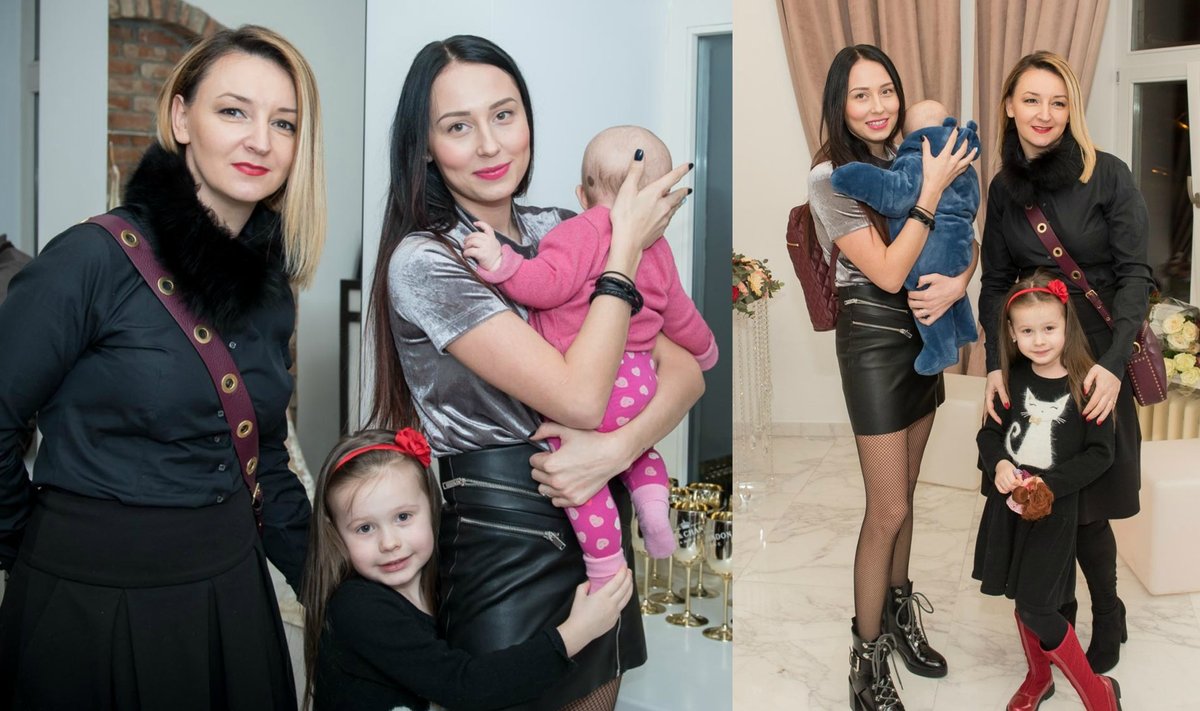 Viktorija Mauručaitė su dukromis bei anūke