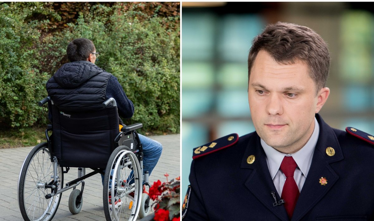 Edgaras Geda (dešinėje) – apie asmenų, turinčių negalią, pasiruošimą ekstremalioms situacijoms (DELFI / Žygimantas Gedvila ir DELFI / Josvydas Elinskas nuotr.)
