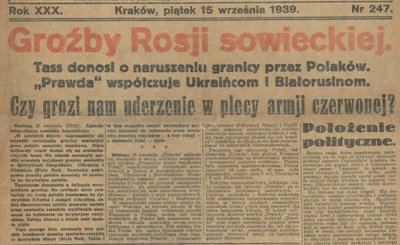 15 września 1939 roku „Ilustrowany Kuryer Codzienny”. Foto: polona.pl