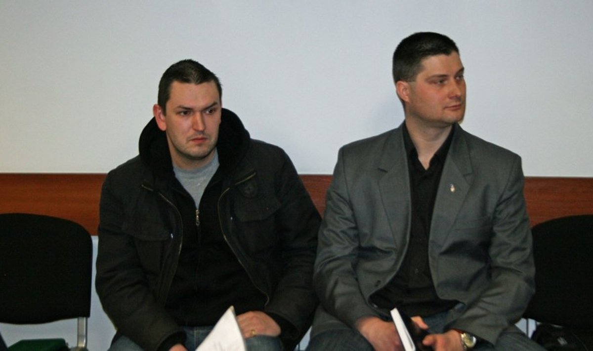 Liudvikas Vasiliauskas (kairėje) ir Vytenis Šlenys