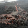 Nufilmuota iš ugnikalnio Havajuose besiveržianti lava