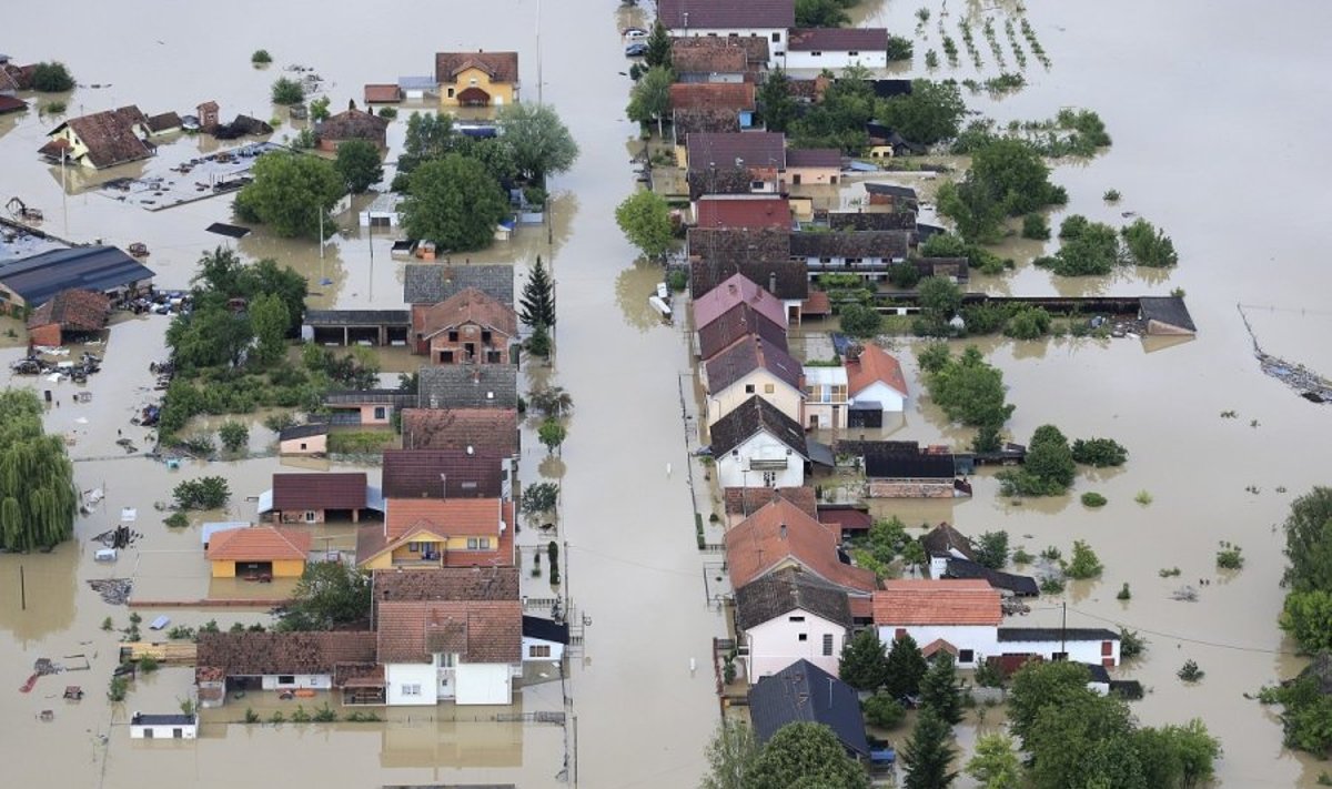 Klimatas tai vienam tai kitam regionui jau krečia išdaigas. Potvynis Balkanuose