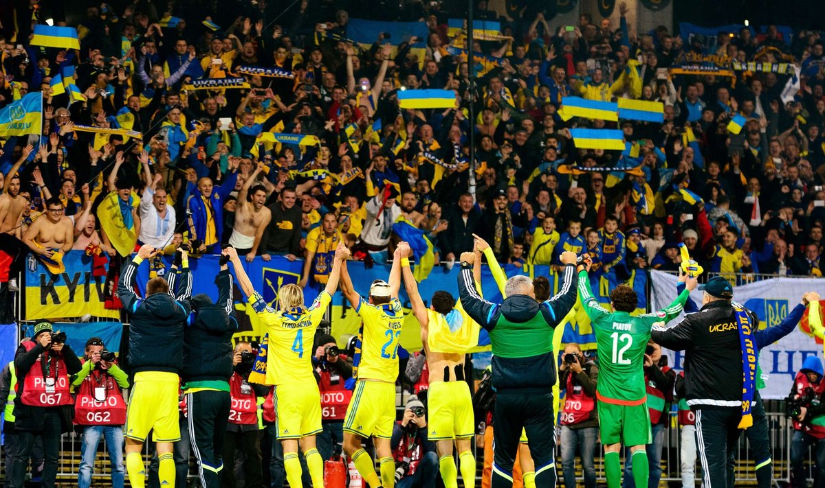 Ukrainos futbolininkų triumfas