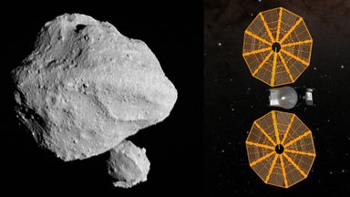 Šalia dvigubo asteroido praskriejo NASA zondas: tai svarbus atradimas mūsų planetai dėl susidūrimo grėsmės