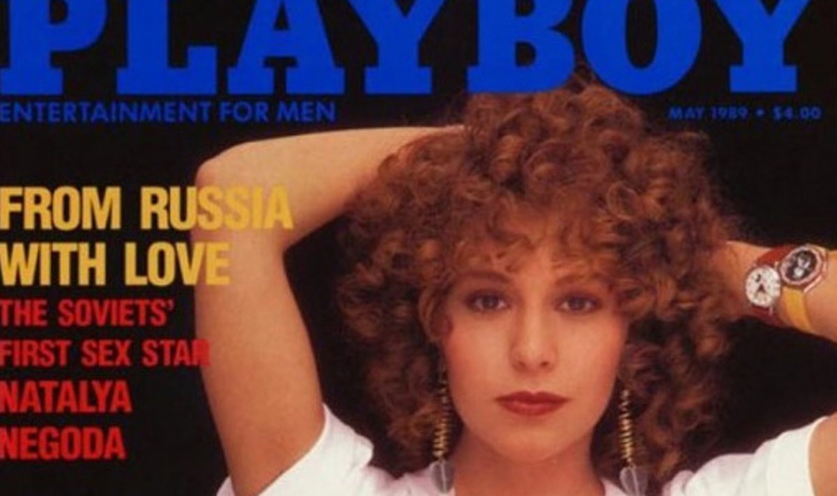 Natalija Negoda "Playboy"viršelyje. 1989 m.