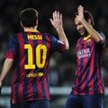 „Barcelona“ futbolininkai savo sirgaliams sukūrė įvarčių šou