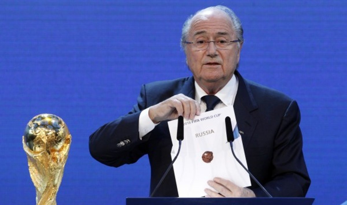 FIFA Valdybos komiteto verdiktą pristatė Josephas Blatteris