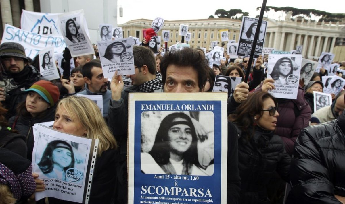 Protestas dėl Vatikane pagrobtos mergaitės