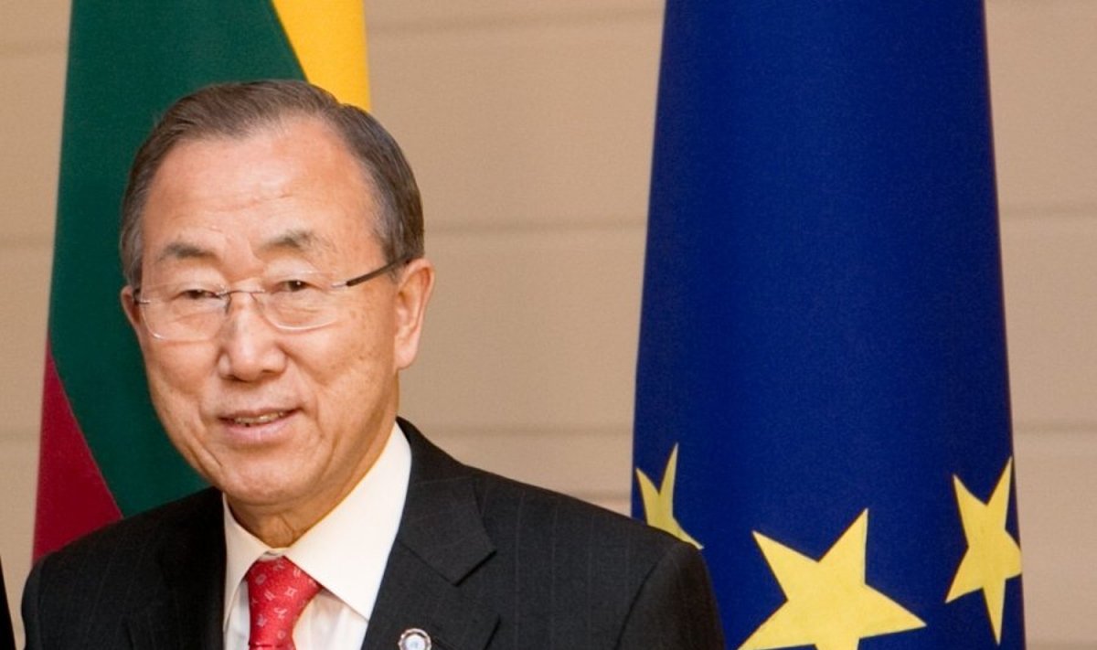 Į Lietuvą atvyko Jungtinių Tautų generalinis sekretorius Ban Ki-moonas