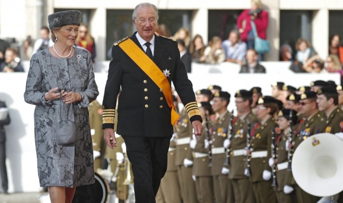 Belgijos karalius Albertas II ir karalienė Paola.