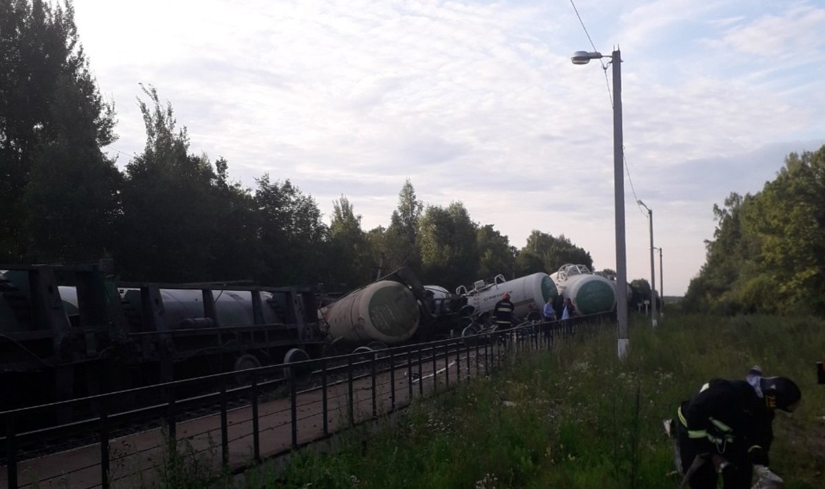 Авария на железной дороге около Витебска
