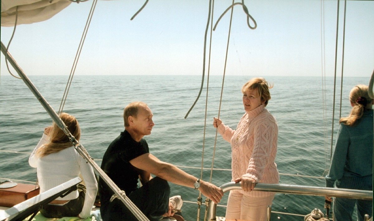 Vladimiras Putinas su tuometine žmona Liudmila