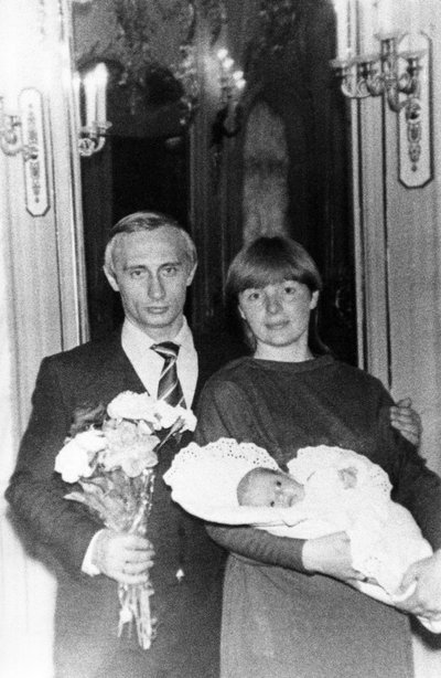 Vladimiras Putinas su tuometine žmona Liudmila