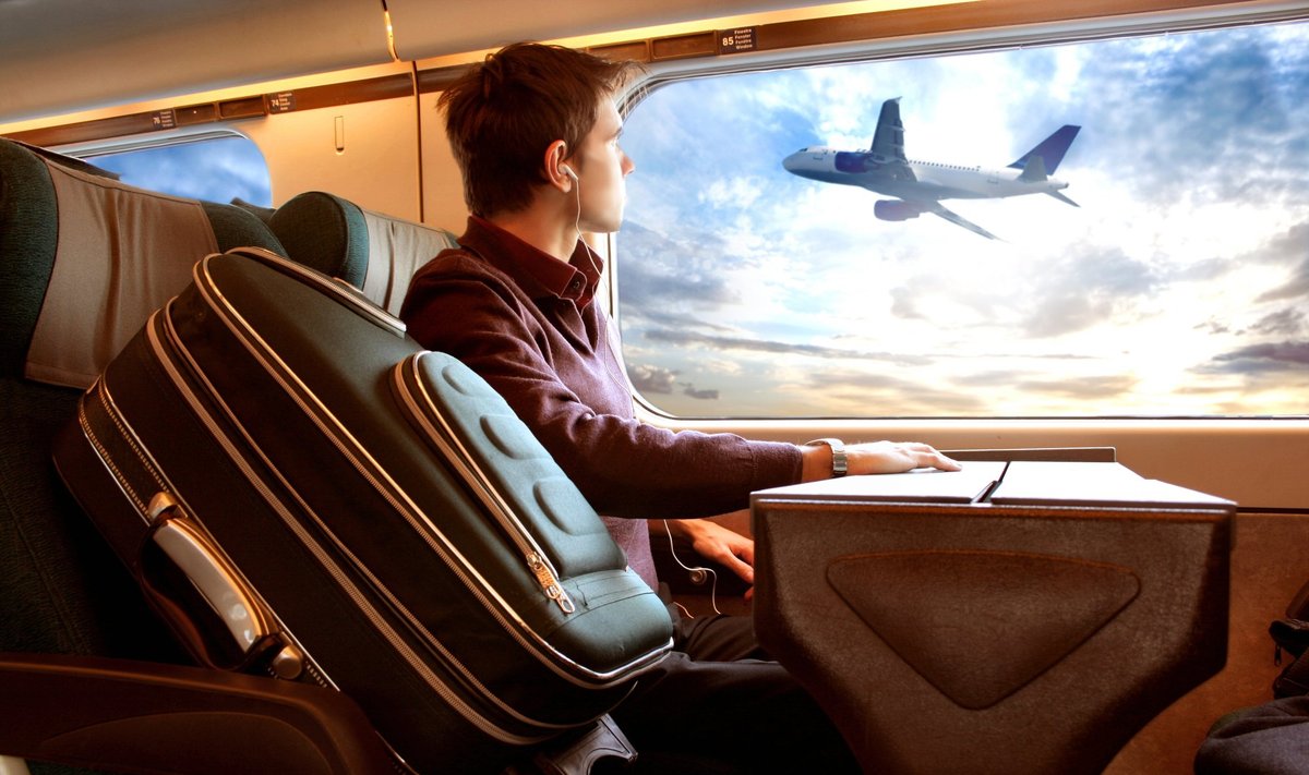 keliautojas, lėktuvas, orlaivis, langas, lagaminas