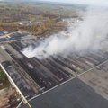 Alytaus Ekstremalių situacijų komisija vėl tarsis dėl gaisro padangų perdirbimo gamykloje