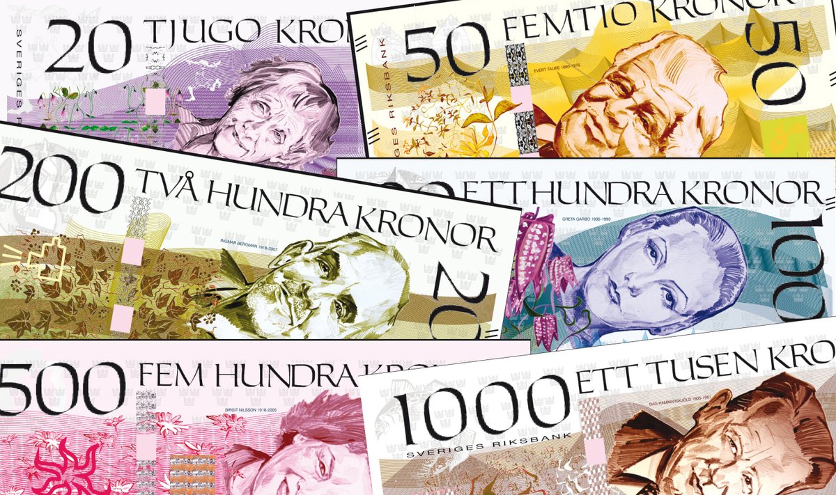 Naujos Švedijos kronos Riksbank nuotr.