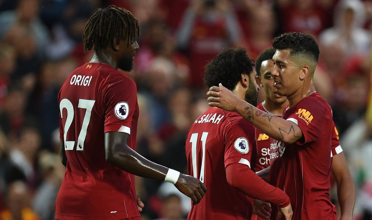 Divockas Origi, Mo Salah, Roberto Firmino