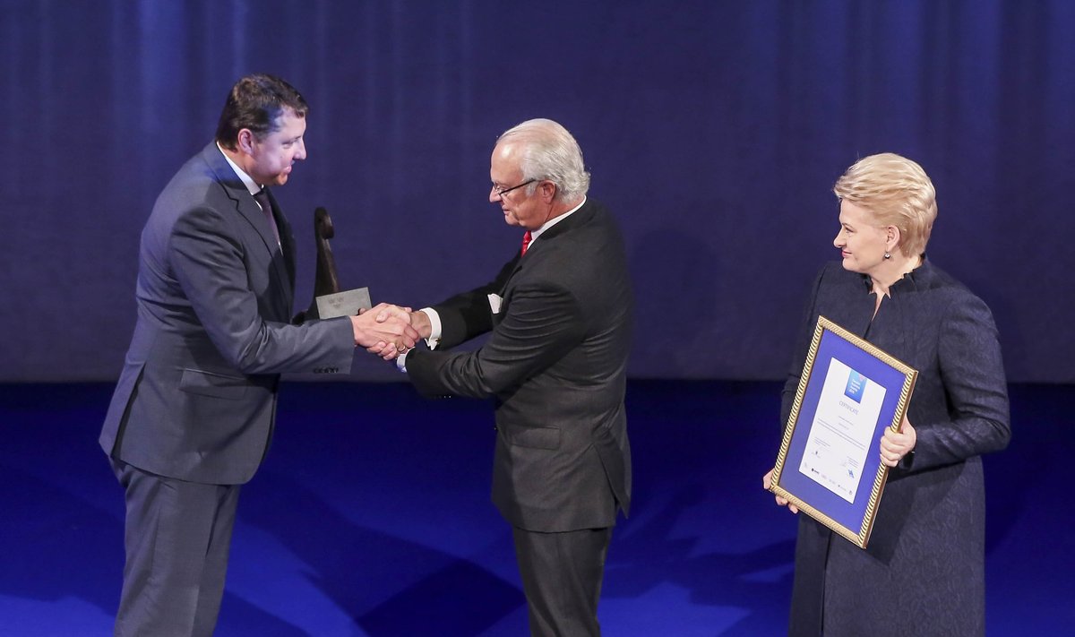 Švedijos verslo apdovanojimai 2015: Virginijus Ramanauskas, Karlas XVI Gustavas ir Dalia Grybauskaitė