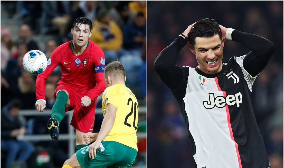 Cristiano Ronaldo Portugalijos rinktinėje ir "Juventus" klube / Foto: AP-Scanpix