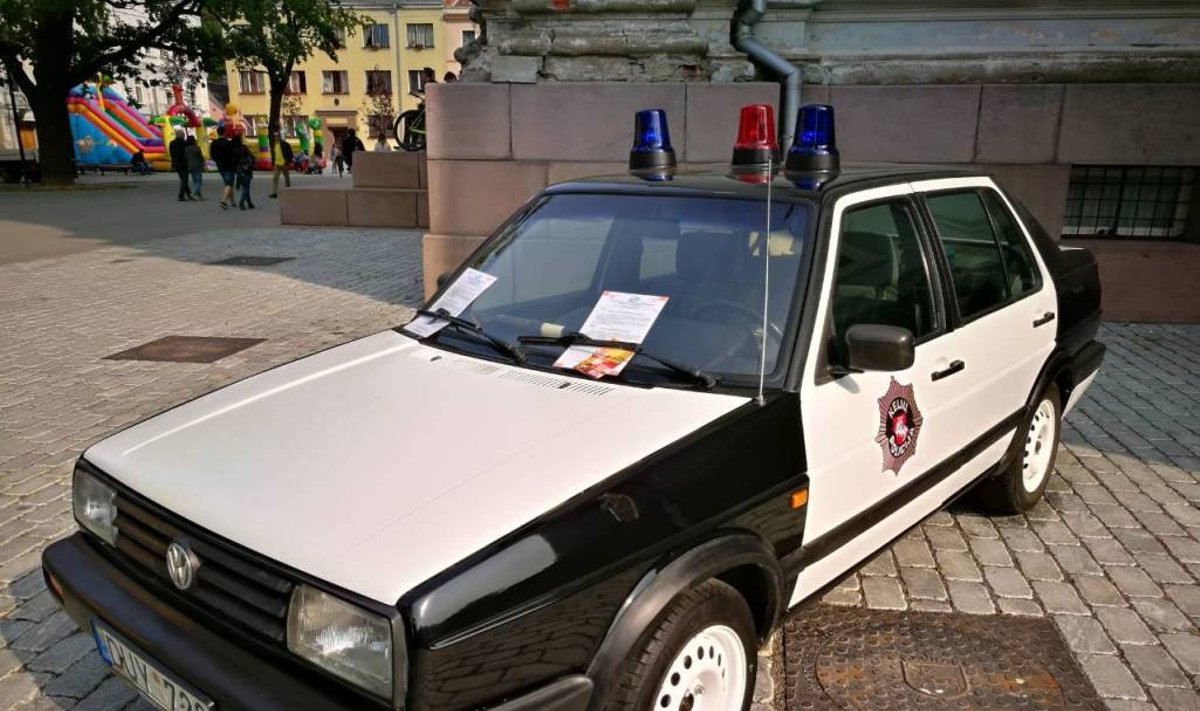 Istorinis policijos automobilis "Volkswagen Jetta" atgimė naujam gyvenimui
