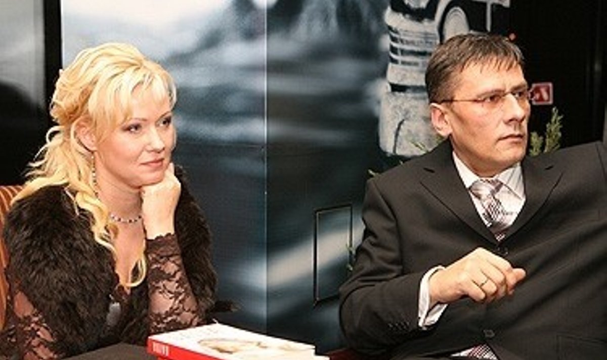 Daiva Vaitkevičiūtė su vyru Edvinu Kalėda