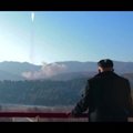Šiaurės Korėjos televizija paskelbė raketos paleidimo vaizdo įrašą