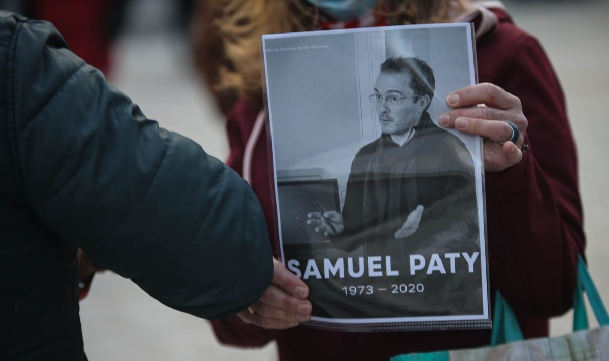 Prancūzai gedi nužudyto mokytojo Samuelio Paty