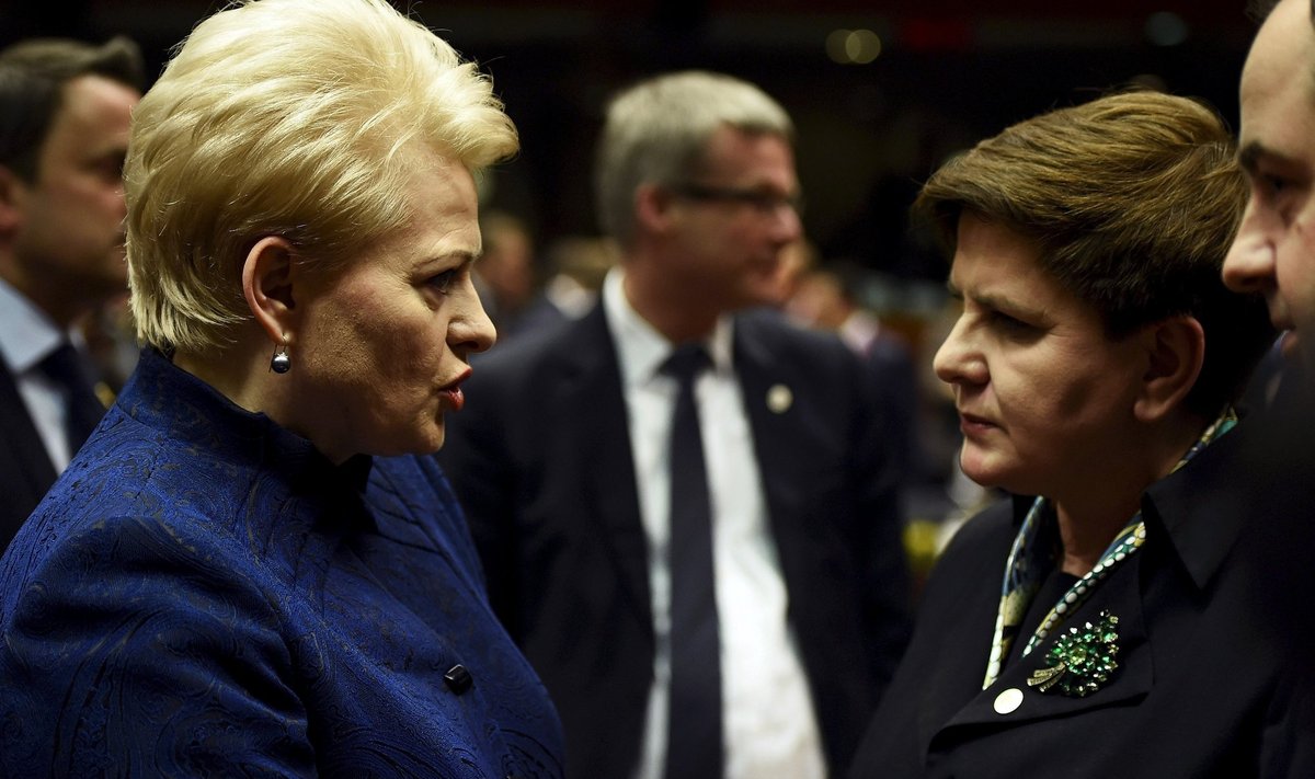 Lithuanian President Dalia Grybauskaitė, Polish Prime Minister Beata Szydlo