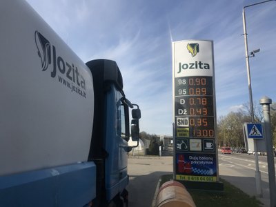 Kuro kainos Kaune, bendrovės „Jozita“ degalinėje