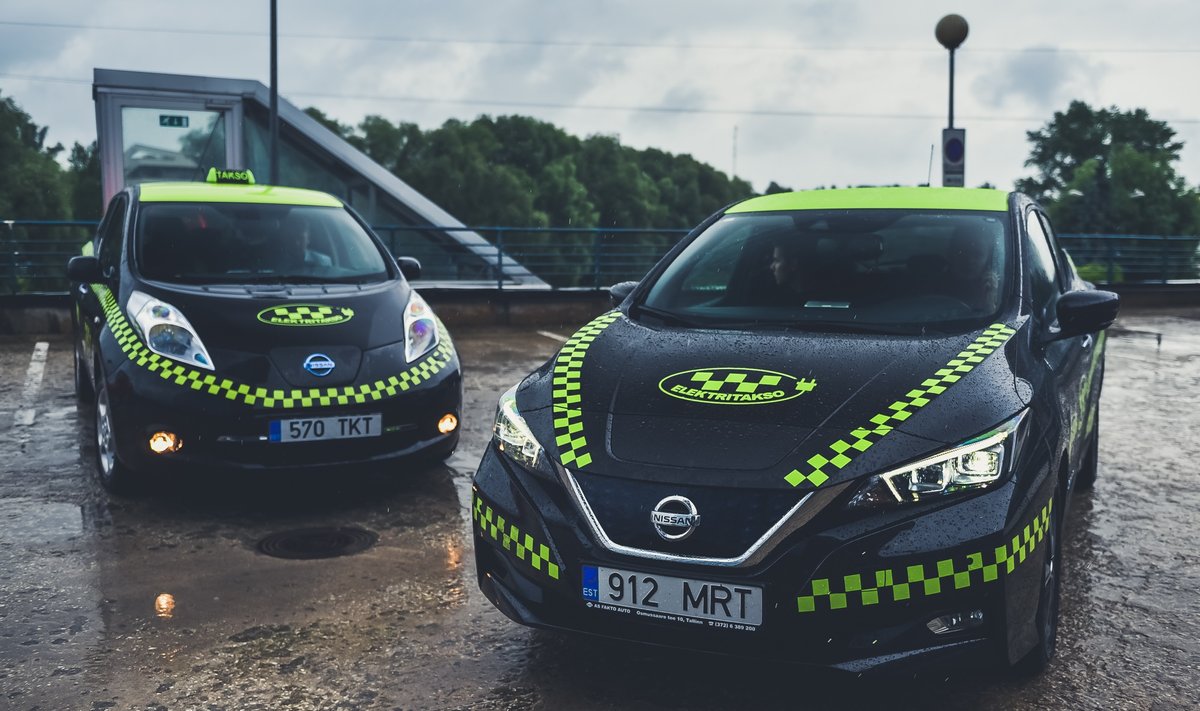 Elektromobiliais keleivius vežanti Estijos taksi bendrovė