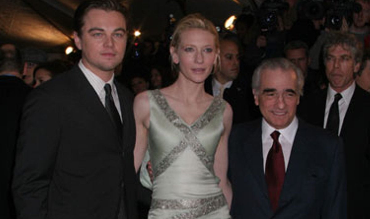 Leonardo DiCaprio ir Cate Blanchett