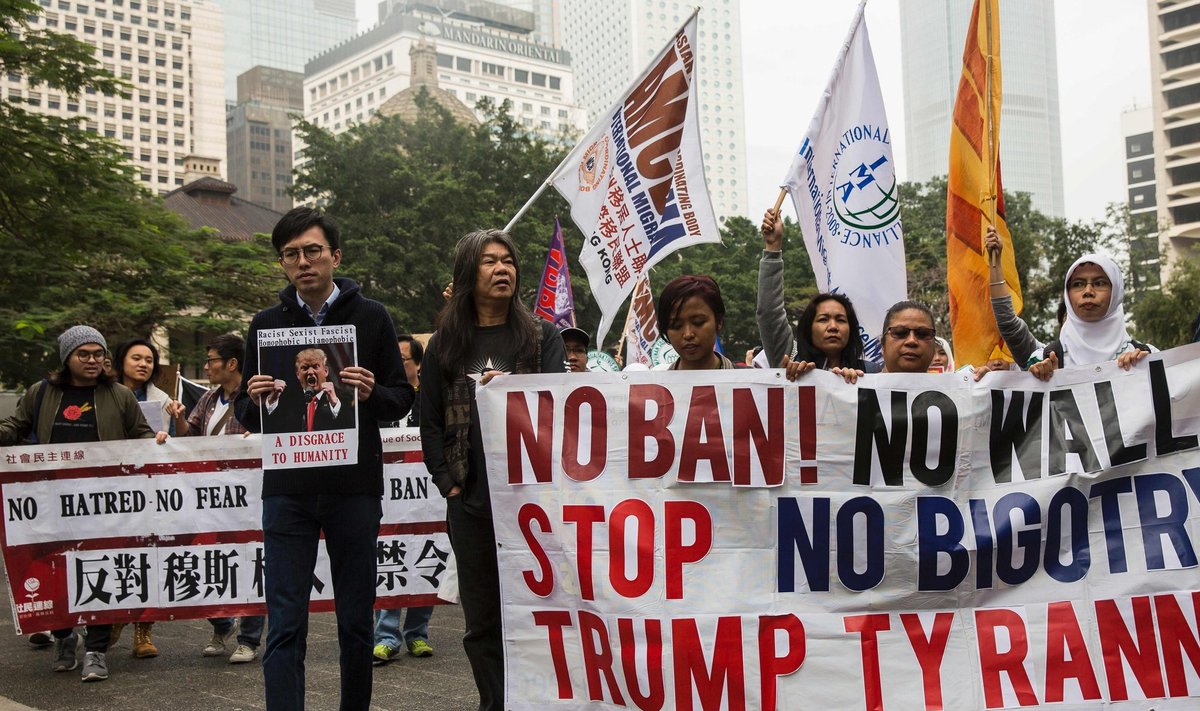 Protestai prieš D. Trumpo imigracijos politiką