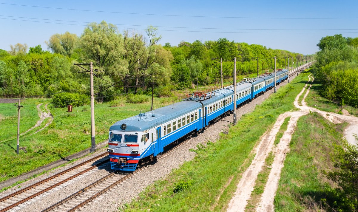 Traukinys Kievo apylinkėse