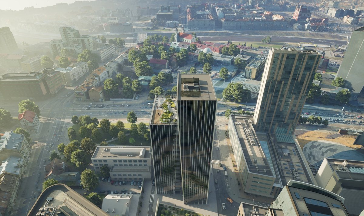 Pradėtos „Eikos“ biurų pastato „Flow“ Vilniuje statybos