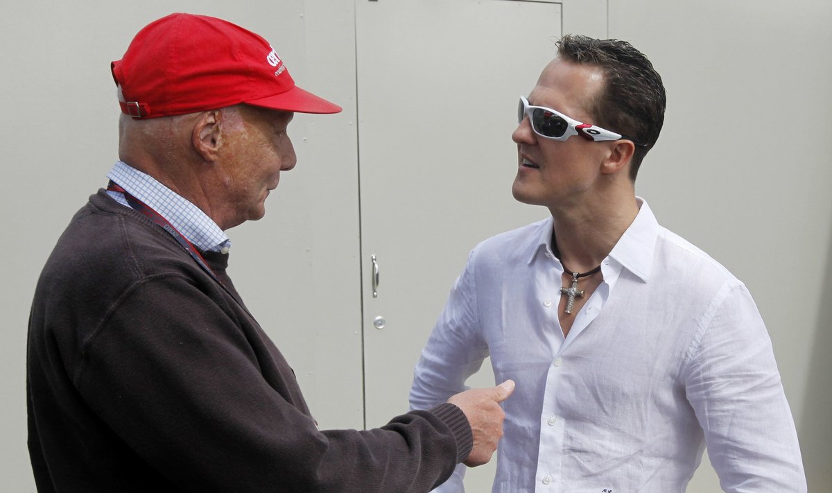 Niki Lauda ir Michaelis Schumacheris