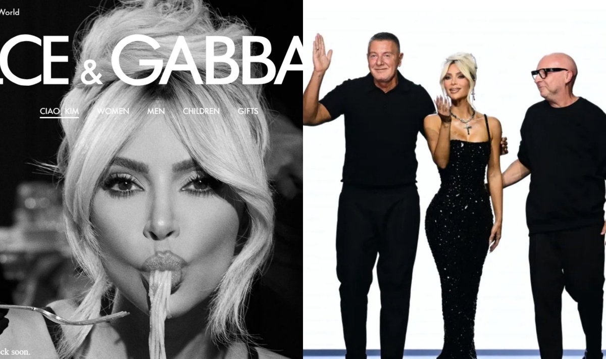 Kim Kardashian ir Dolce&Gabbana