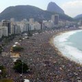 Rio de Žaneiro paplūdimį užtvindė 3 mln. žmonių