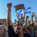 Prie klimato aktyvistės Gretos Thunberg eitynių Monrealyje prisijungė pusė milijono žmonių