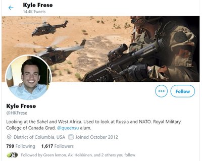 Kyle Frese profilis